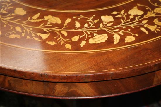 Marquetry table W.97cm